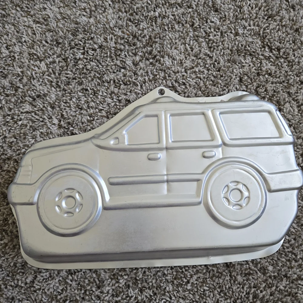 Silver SUV Shaped Cake Pan